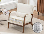 Mid Century Modern Chair, Upholstered Lounge Arm Chair - Image 6
