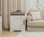 WAMPAT End Table, Pedestal Side Table - Image 6