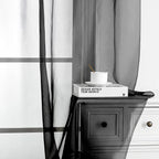 Chyhomenyc Black Sheer Scarf Valances - Image 7