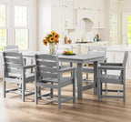 SERWALL Patio Dining Chair Set of 2, Light Gray - Image 7