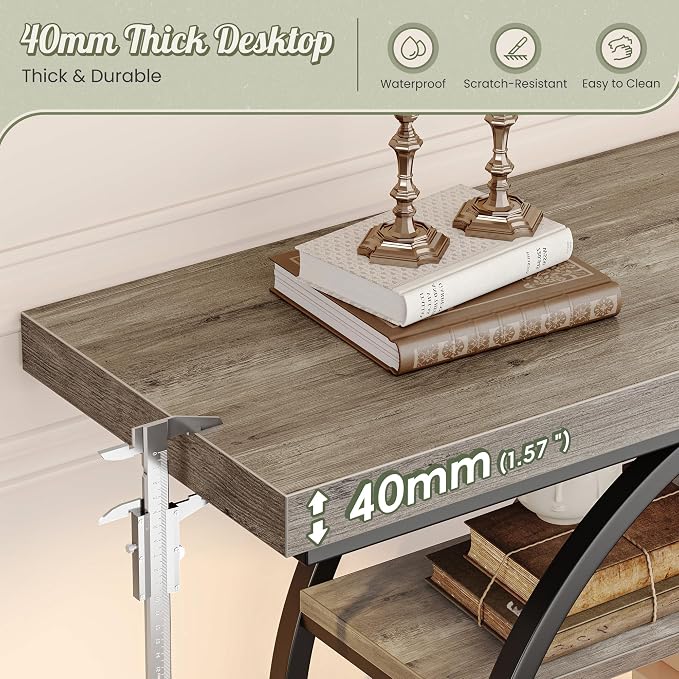 Huuger 41.3 Inch Entryway Table, Modern Console Sofa Table, Accent Table - Image 5