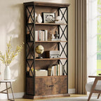 GOLDDAY 5-Tier Tall Bookcase by GOLDDAY