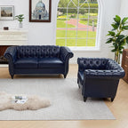 QHITTY 2 Piece Living Room Set, Sectional Chesterfield Sofa Chair Contemporary - Image 6