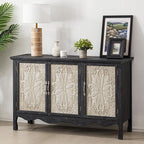 RoyalCraft Buffet Cabinet with Storage, Vintage Solid Wood Sideboard with 3 - Image 3
