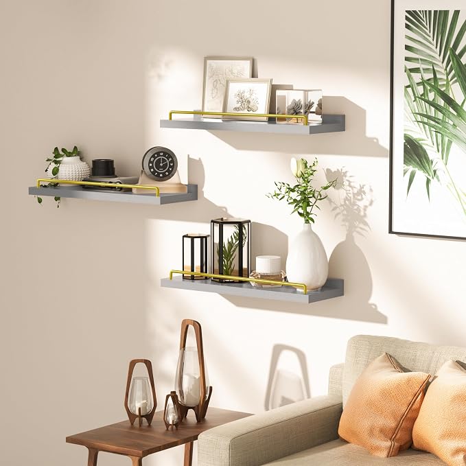 RYOFOBETTO Floating Shelves for Wall Decor, Living Room, Picture Frames - Image 4