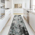 RELEANY Washable Runner 2'x10' Abstract Area Rug by RELEANY