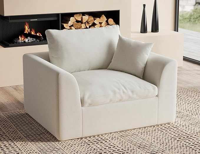 ohllob 48.6" Single Sofa, Small Boneless Couches by Ohllob