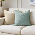 MIULEE Decorative Couch Throw Pillow Covers 18x18 Inch Coastal Light Blue | 2 - Image 4