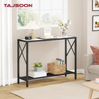 Tajsoon Console Table 41.8”, 2-Tier Entryway Table, Narrow Sofa Table - Image 2