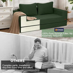 COMAX Convertible Sofa Bed Queen, Corduroy Folding Floor Couch Pull Out Couch - Image 9