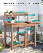 SERWALL Outdoor Potting Bench - Image 8