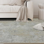 5x8 Area Rugs for Living Room Washable Bedroom Dining Room Beige Grey | Modern - Image 9