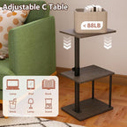 Faesun Swivel Side Table for Couch Arm, Height Adjustable C Table for Recliner - Image 5