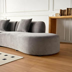 Container Furniture Direct 132" Curved Sofa - Image 6