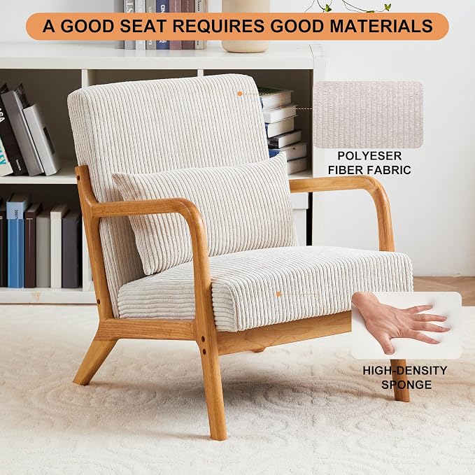 Mid-Century Modern Accent Chair, Reading Armchair - Image 5