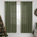 Light Filtering Linen Curtains 78 inch by LAMIT