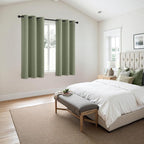 MIULEE Blackout Curtains for Bedroom 2 Panels 40 x 63 Inch Long Sage | Thermal - Image 6