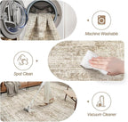 Soalmost Washable Area Rug 8x10 Large Soft Brown Rugs - Image 4