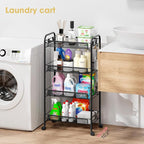 TOOLF 4-Tier Rolling Cart, Metal Utility Cart - Image 9