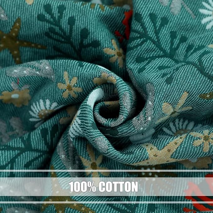 LUTBM Boho Throw Blanket for Bed 100% Cotton Ultra Soft Rustic Quilt Summer - Image 7