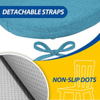 AAAAAcessories D-Shaped Chair Cushions, Machine-Washable Cover - Image 5