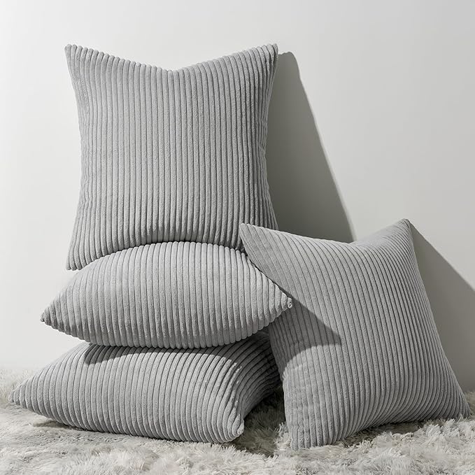 Topfinel Decorative Grey Throw Pillow Covers Cushion Cases, Mix and Match by Topfinel