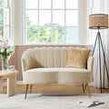 HULALA HOME Modern Velvet Loveseat Sofa by HULALAHOME
