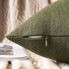 MIULEE Pack of 2 Decorative Outdoor Solid Waterproof Throw Pillow Covers Spring - Image 2