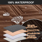 Genina Waterproof Loveseat Recliner Cover Non-Slip, Sofa Cover - Image 6