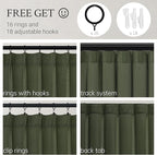 Pleated Linen Curtains 132 Inches Long - Image 2