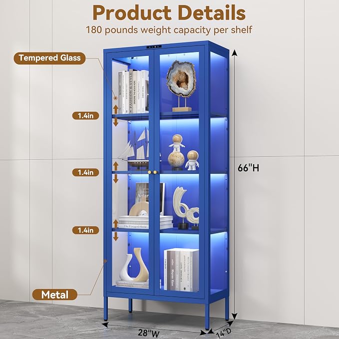 Polup Glass Display Cabinet - Image 3