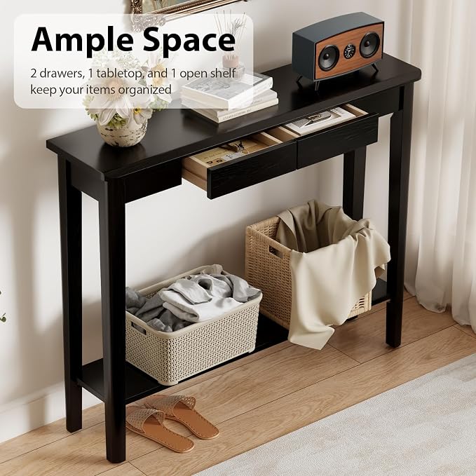 AQIMUELE Wood Console Table - Image 4