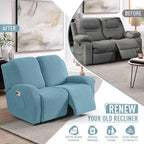 TAOCOCO Recliner Loveseat Slipcover, 6 Pieces Dual Recliner Sofa Covers - Image 4