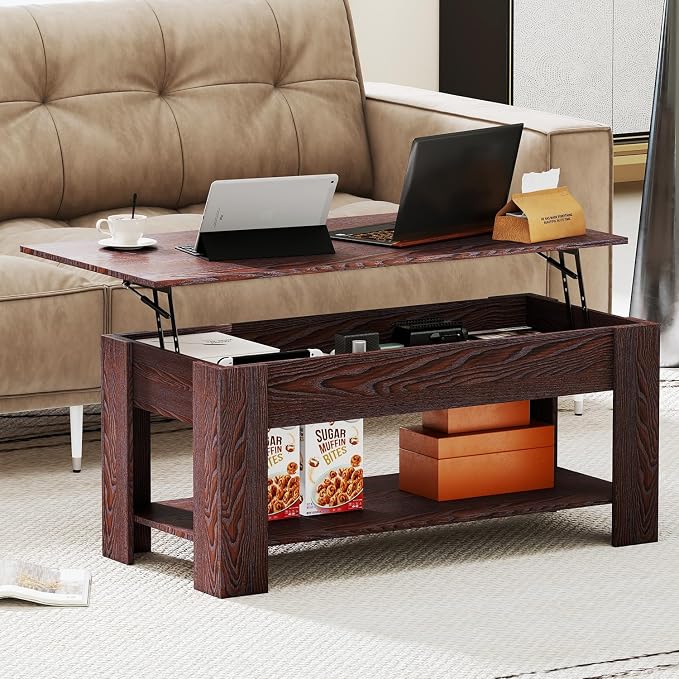 FDW 39 inch Lift Top Coffee Table - Image 2