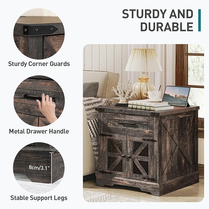 RALGEND Farmhouse End Table - Image 9