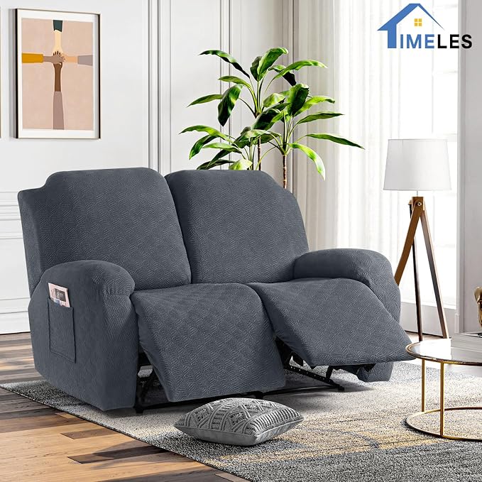 Timeles Extra Wide Recliner Loveseat Cover Oversized Reclining Couch Covers - Image 7