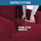 H.VERSAILTEX Wing Chair Slipcover Chair Covers - Image 5