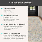 Vintage Washable Beige Blue 10x12 Rug - Image 8