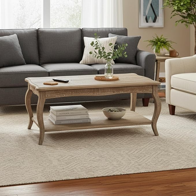 Alaterre Furniture Austerity 42-Inch Rustic Coffee Table - Image 6