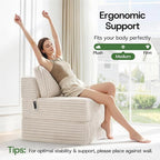 Convertible 4-in-1 Folding Sofa Bed Pocket Coils+Foam Fill Medium Support - Image 7