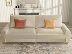 EASE MOOSE 88.5" Large Seat Velvet Loveseat Sofa, Soft Deep Seat Couches - Image 4