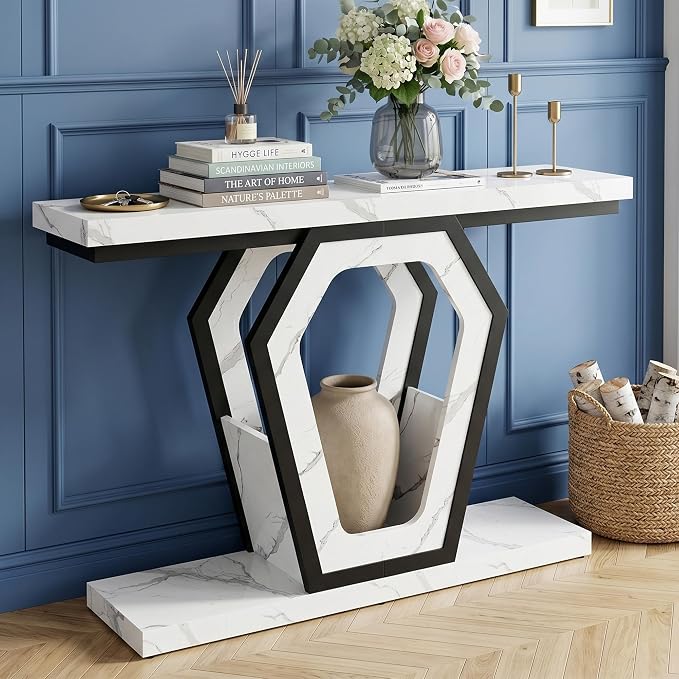 senlin Sofa Table 47.3 Inch Narrow Console Table by SENLIN