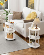 Round Pedestal End Table - Image 6