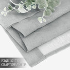 Tollpiz Short Sheer Curtain Linen Textured Bedroom Curtains Sheer Light - Image 7