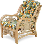 Malibu Lounge Living Accent Armchair Natural Rattan Wicker Handmade Design - Image 5