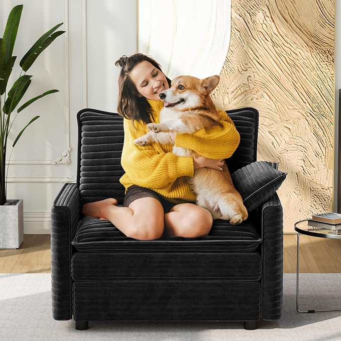 Vesgantti 40" Single Seat Sofa, Comfy Cloud Couch Deep Seat Upholstered Couch - Image 6