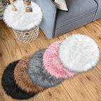 15.7 Inch Mini Small Fur Rug Round - Image 4