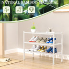ROMGUAR CRAFT 3 Tier Bamboo Shoe Rack - Image 6