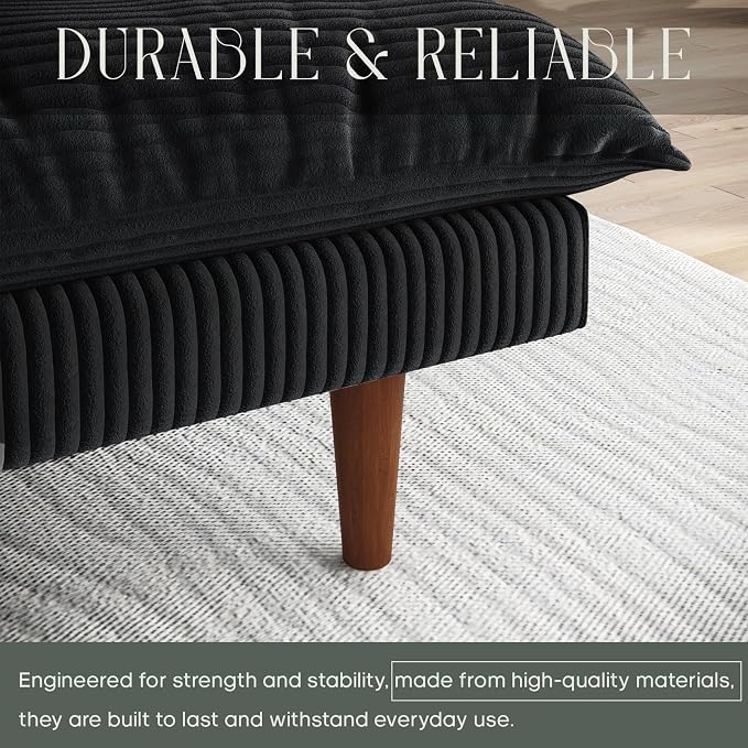 DreamDashio Futon Sofa Bed, 69 inch Futon Couch - Image 8