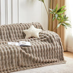 60x80 Inches Ultra-Soft Fuzzy Faux Fur Plush Twin Size Blanket - Image 5